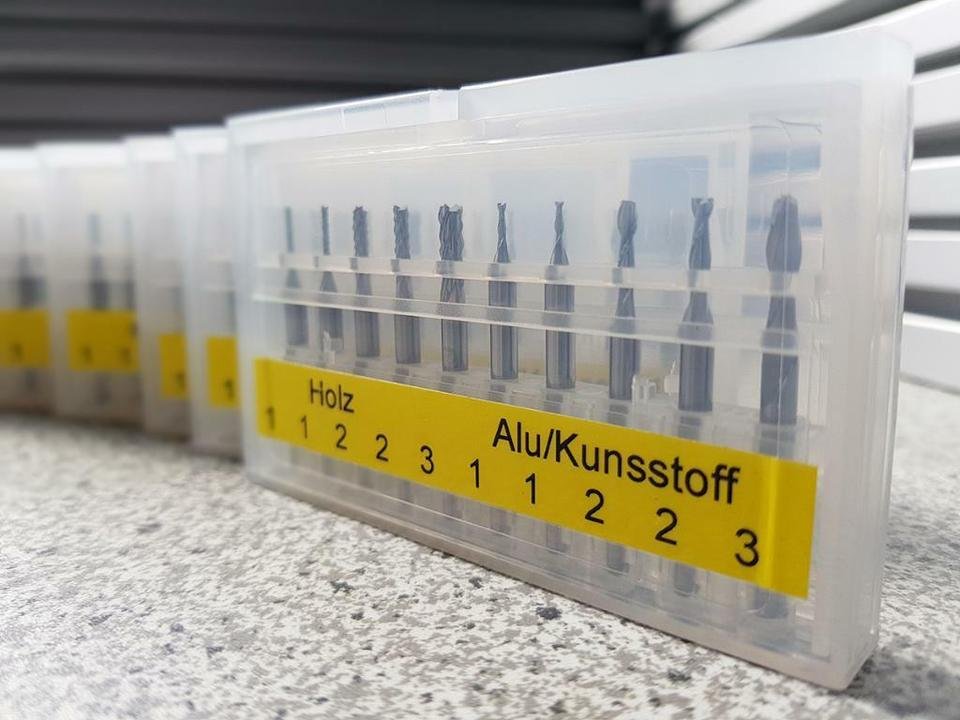 VHM/Vollhartmetall Fräsersatz Schaftfräser für CNC Fräse CNC-STEP