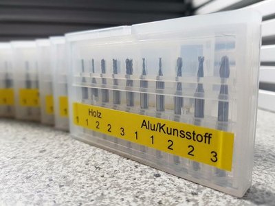 VHM/Vollhartmetall Fräsersatz Schaftfräser für CNC Fräse CNC-STEP