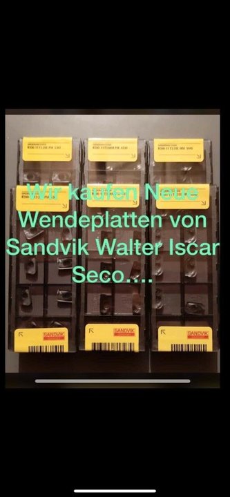 Wir kaufen neue Wendeschneidplatten sowie Hartmetallschrott.