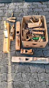 Antike Handhobel Spannzange Schraubzwinge