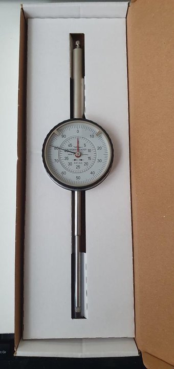 Käfer Messuhr Feinzeiger Präzisionsmessuhr Feinzeiger 50 mm 0,01