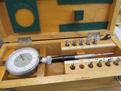 Innenmessgerät INTO D 4 - 9,5 mm SUHL Messuhr 0,01 #W200-8#