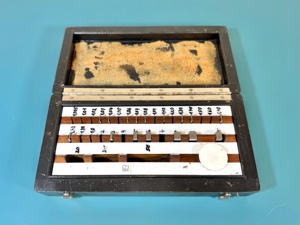 Aba Endmaß-Kasten unvollständig Parallel-Endmaße Endmaßsatz