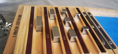 TESA Endmaß‑Set 15,8 / 12,5 / 9,7 mm M8 Norm 1 – Top Zustand