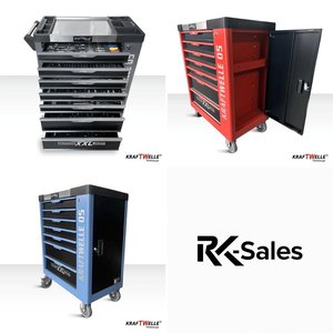 NEU Kraftwelle Werkzeugwagen Werkstattwagen 7 Schubladen 258tlg.