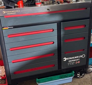 Stahlwelt Germany komplett Werkstattwagen Werkzeugwagen wie neu