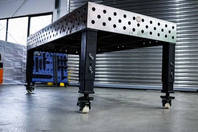 Profi Schweißtisch Lochtisch 2,4x1,2m System28 D28 plasmanitriert