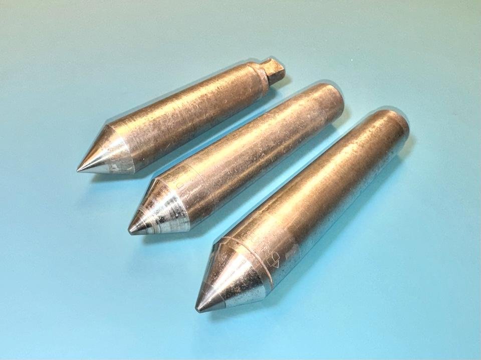 3x Feste Zentrierspitze MK4 Körnerspitze Drehmaschine Drehbank