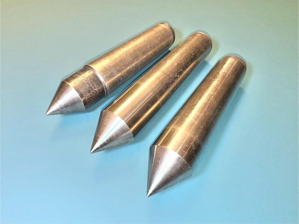 3x Feste Zentrierspitze MK5 Körnerspitze Drehmaschine Drehbank