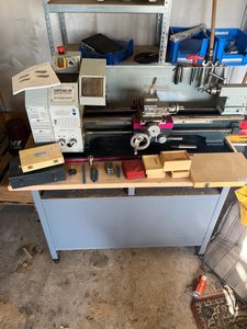 Drehbank mit viel Zubehör