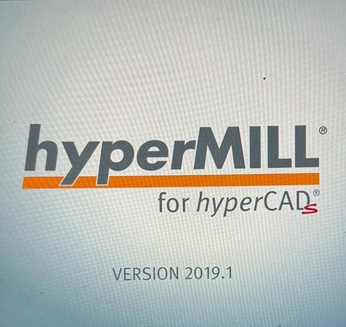 HyperMill CAD/CAM 5Achs Grob Fräsmaschine 3D Modell mit Dongle