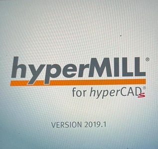 HyperMill CAD/CAM 5Achs Grob Fräsmaschine 3D Modell mit Dongle