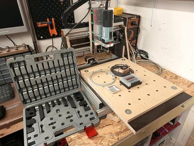 CNC Fräsmaschine Portalfräse Eigenbau + Zubehör